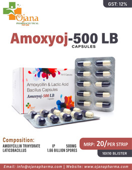 Amoxyoj-500 L.B - Ojana Pharmaceutical